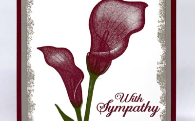 Lasting Lily sympathy card