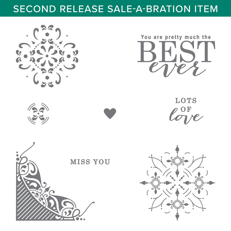 All Adorned stamp set (Sale-a-bration freebie)