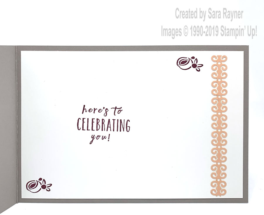 Insert using Beautifully Detailed Specialty DSP and Happy Birthday Gorgeous stamps