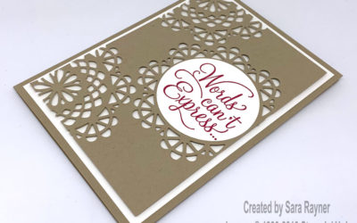 Dear Doily die cut card