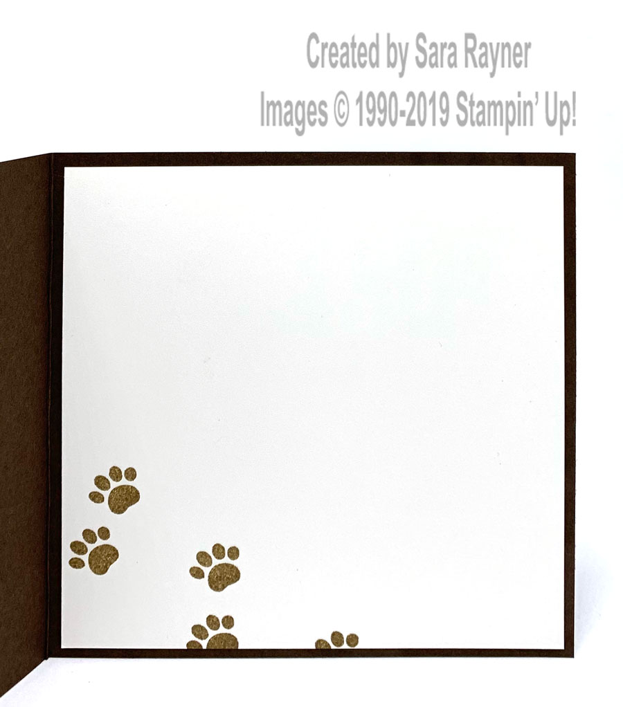 Insert using Happy Tails stamp set