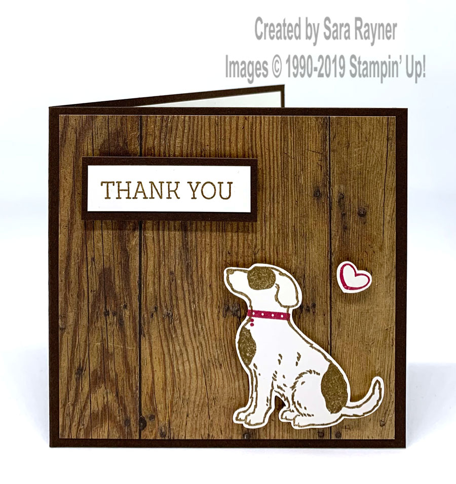 Happy Tails thank you card