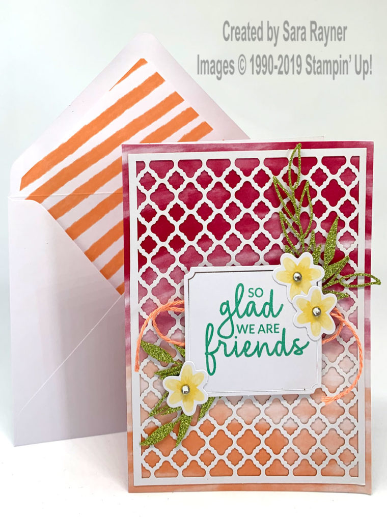 Incredible Like You Project Kit - Coastal Cabana stamped card.