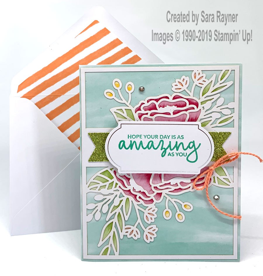 Incredible Like You Project Kit - Coastal Cabana stamped card.