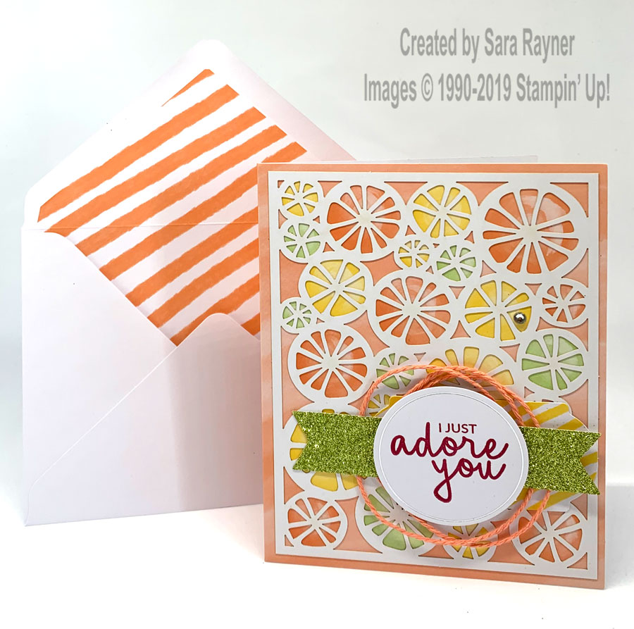 Incredible Like You Project Kit - Lovely Lipstick stamped card.