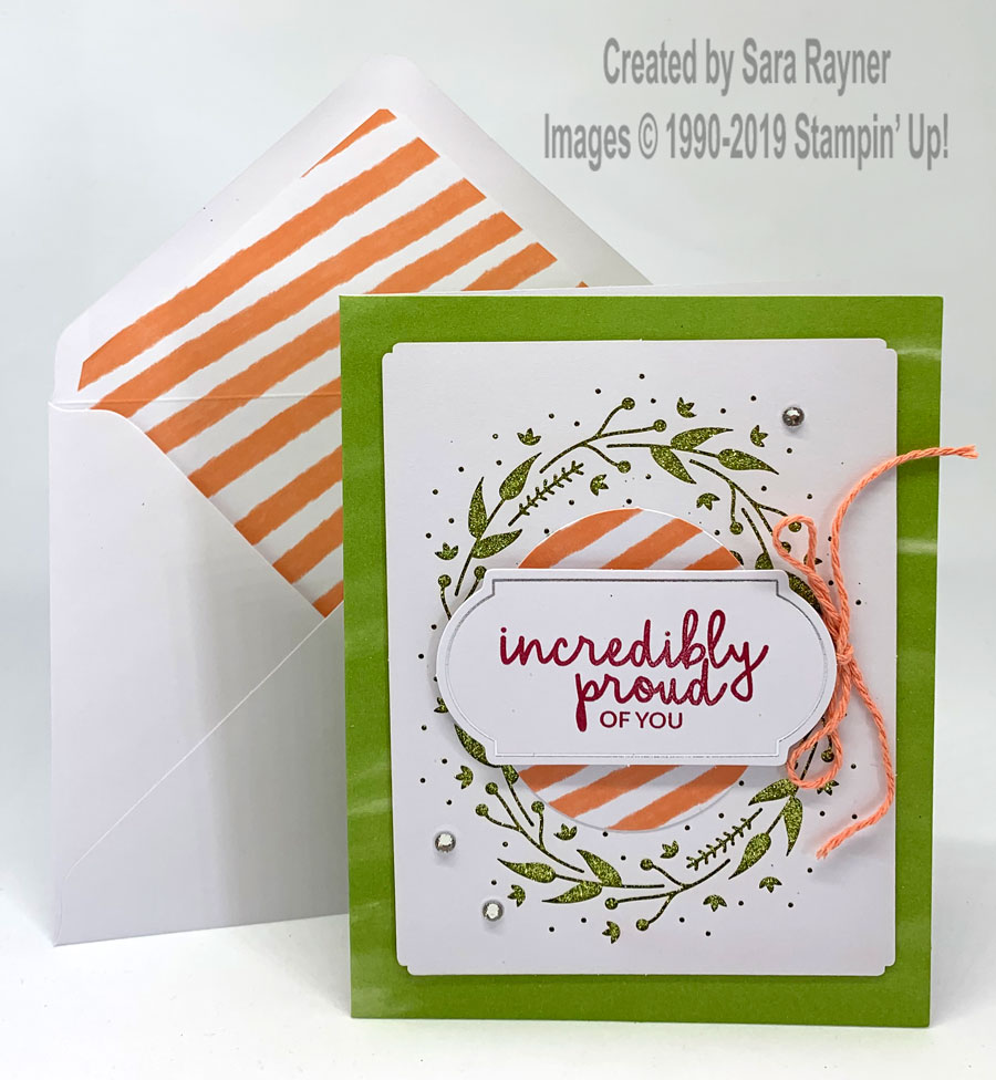 Incredible Like You Project Kit - Lovely Lipstick stamped card.