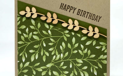 Masculine Butterfly Elements birthday card