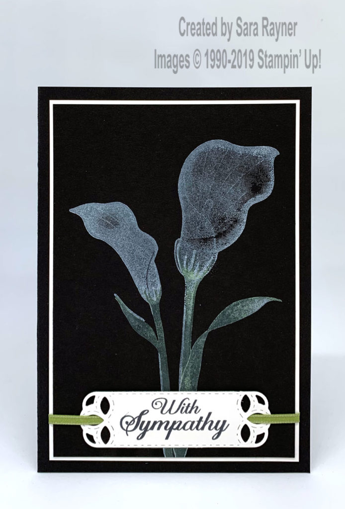 Lasting Lily (Sale-a-bration freebie) sympathy card