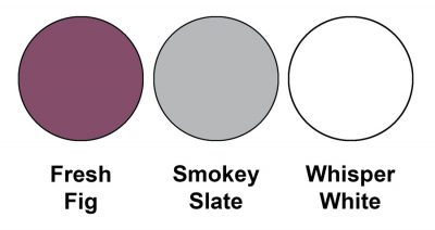Colour combination mixing Fresh Fig, Smokey Slate and Whisper White, all from Stampin' Up!