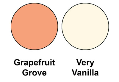 Colour combo of Grapefruit Grove and Very Vanilla, both from Stampin' Up!