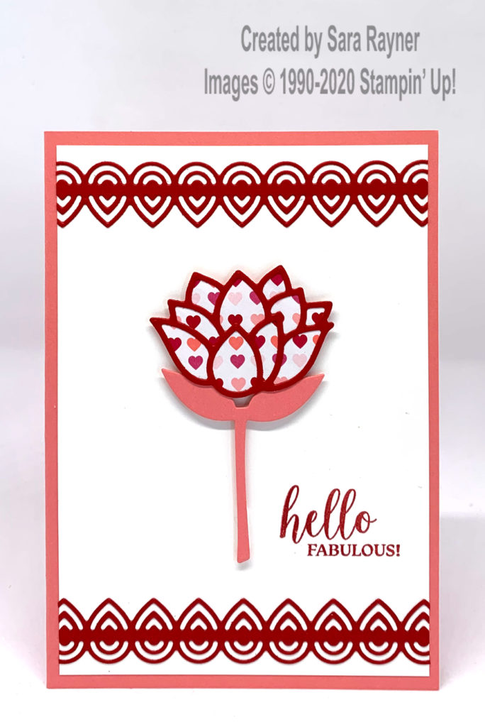 Lily Pad Hello card.