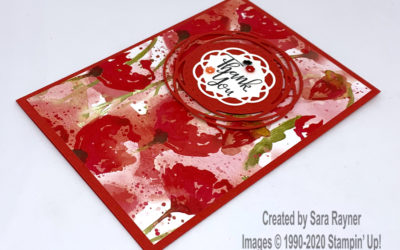 Painted Poppies Label card