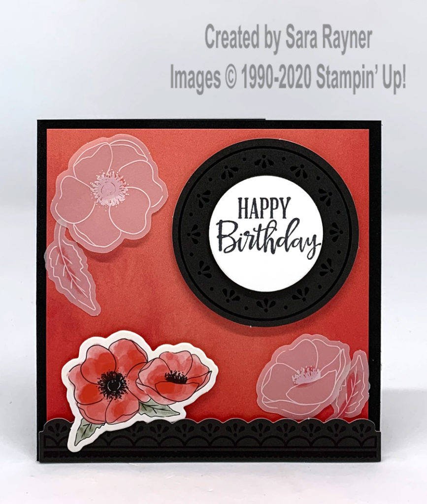 Peaceful Poppies Elements card.