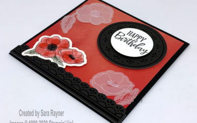 Peaceful Poppies Elements card