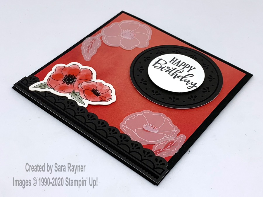 Peaceful Poppies Elements card.