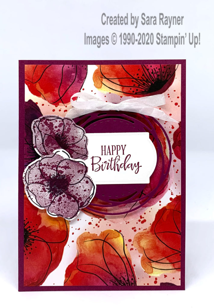 Peaceful Poppies birthday card