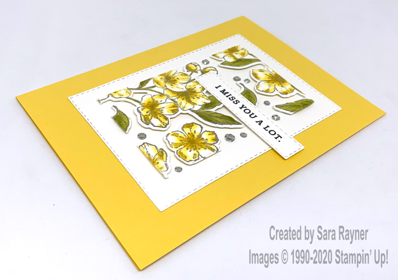 Inner daffodil floating frame card