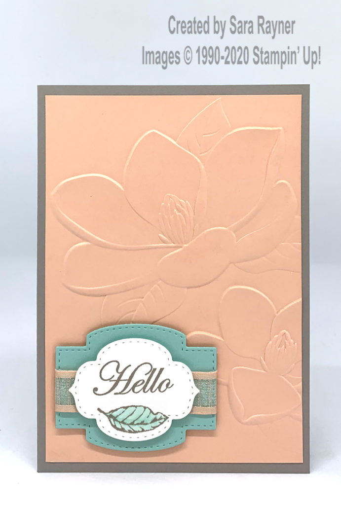 Magnolia hello card