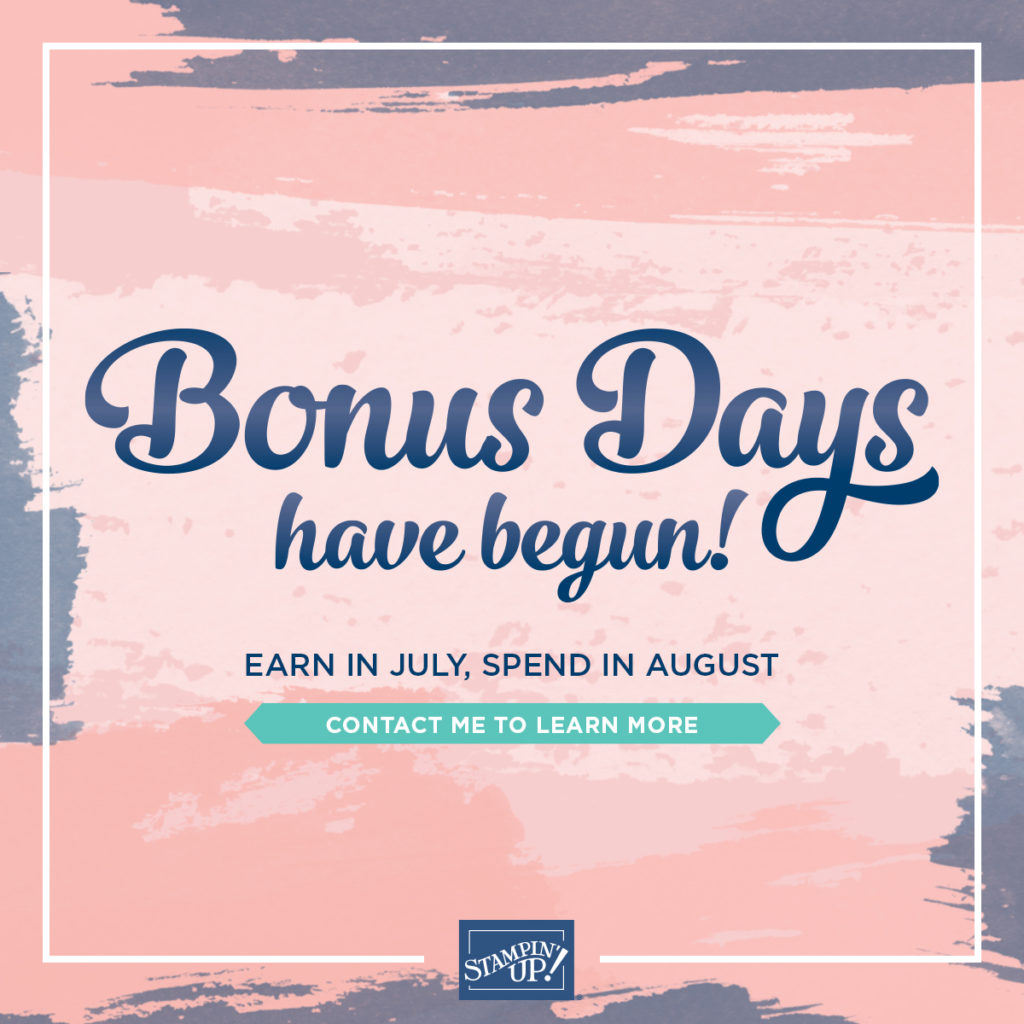 Bonus Days are back again