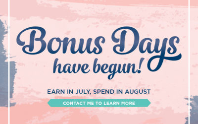 Bonus Days are back!