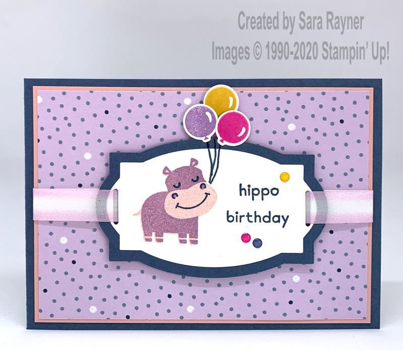 Hippo birthday card