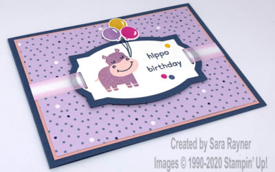 Hippo birthday card