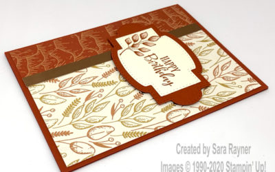 Autumn Fern birthday card