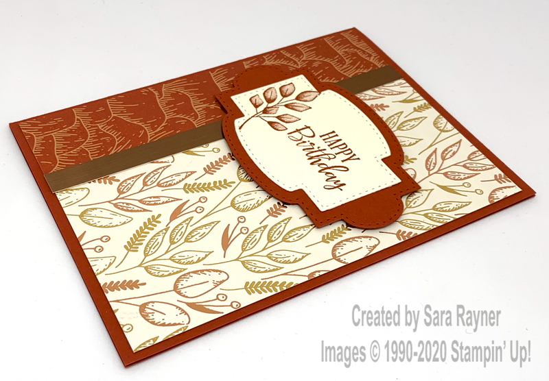 Autumn Fern birthday card