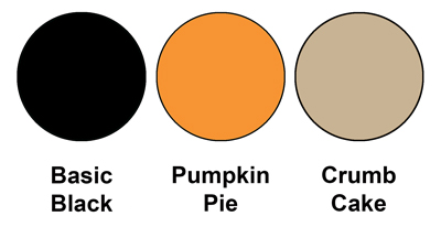 Colour combo mixing Basic Black, Pumpkin Pie and Crumb Cake.