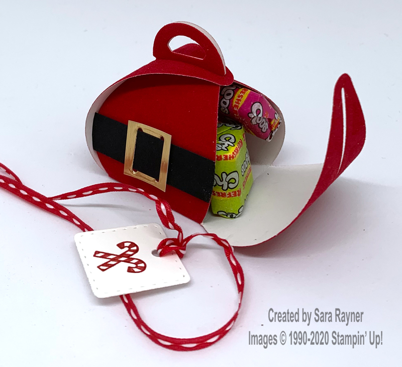 Santa Mini Curvy Keepsake inside