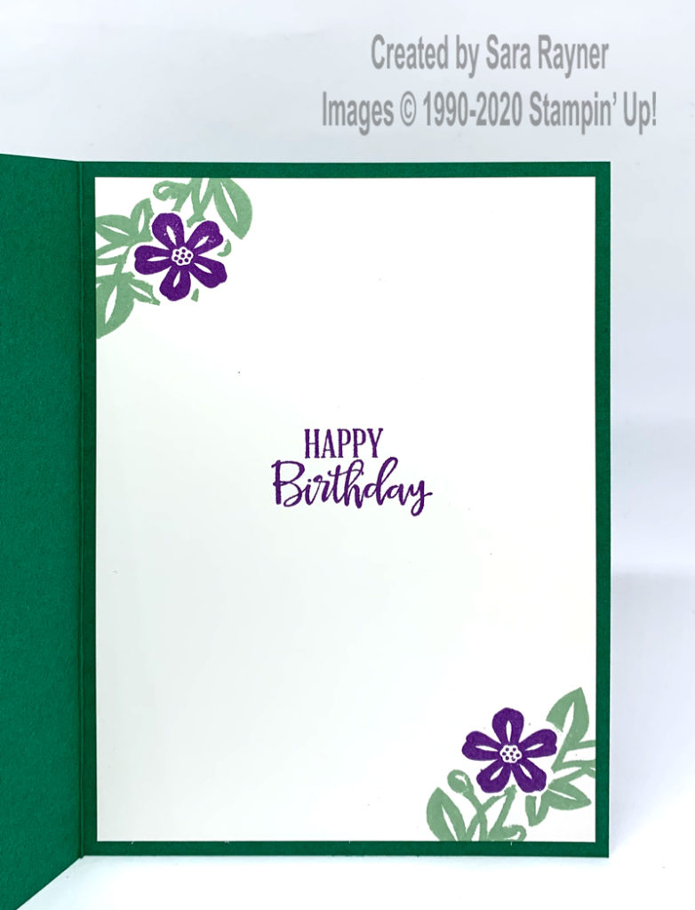 Wreath Builder Birthday card inside