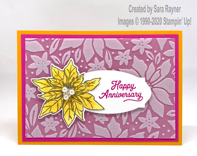 Poinsettia Anniversary Card