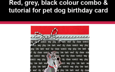 Tutorial for pet dog birthday card