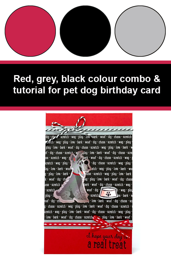 Playful Pet dog birthday card tutorial