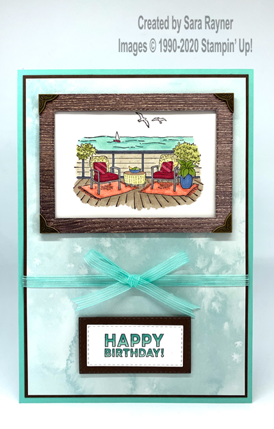 Seaside View birthday card