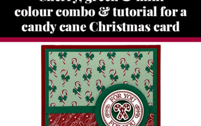 Tutorial for candy cane Christmas card