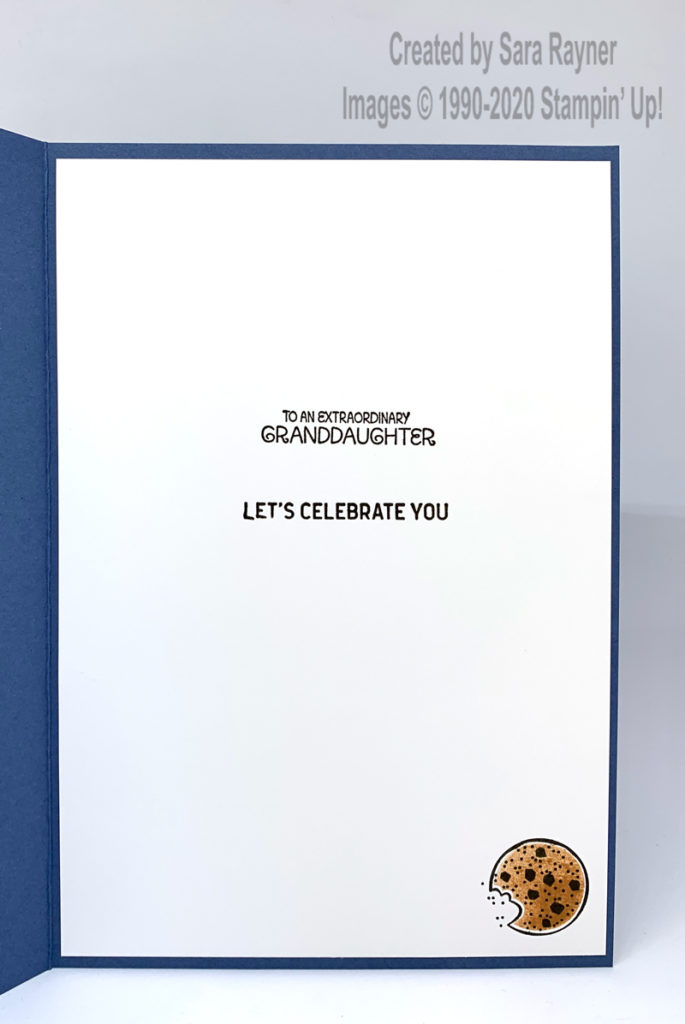 Cookies birthday card insert