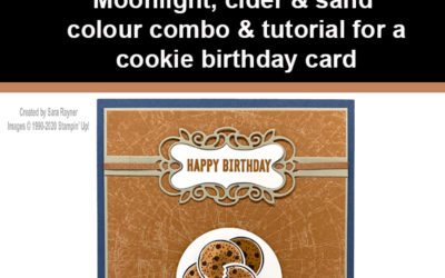 Tutorial for cookies birthday card