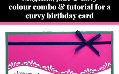 Tutorial for curvy birthday card