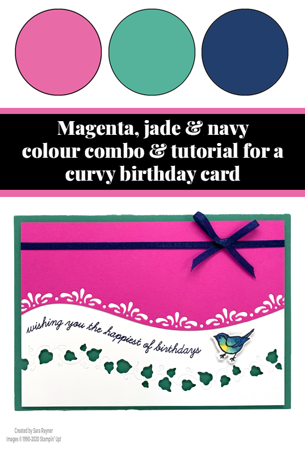 Curvy birthday card tutorial