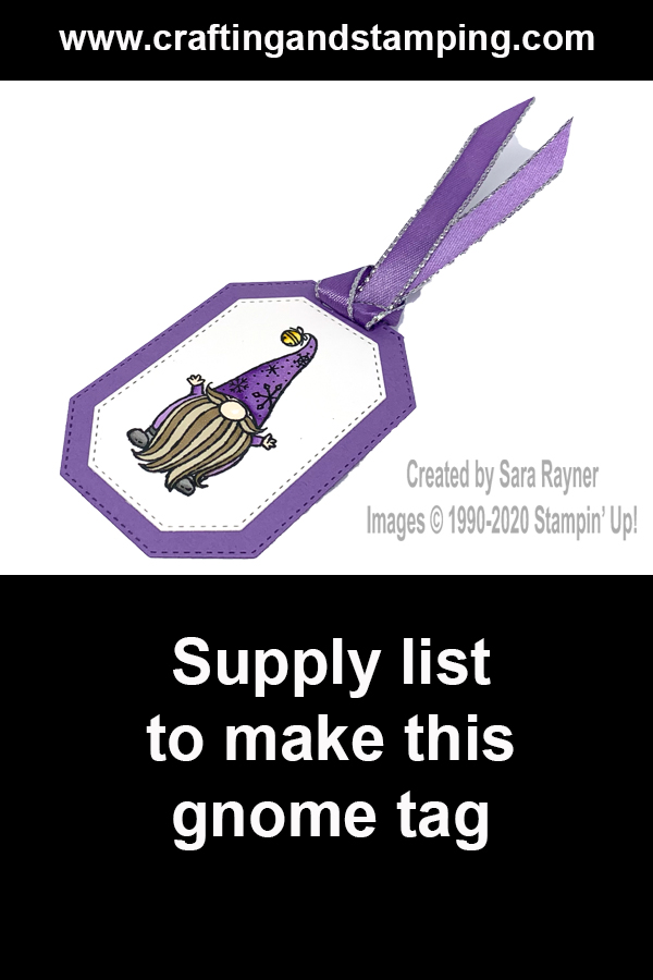 Gnome tag supply list