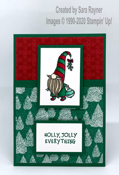 Tutorial for gnome Christmas card - Sara's crafting and stamping studio