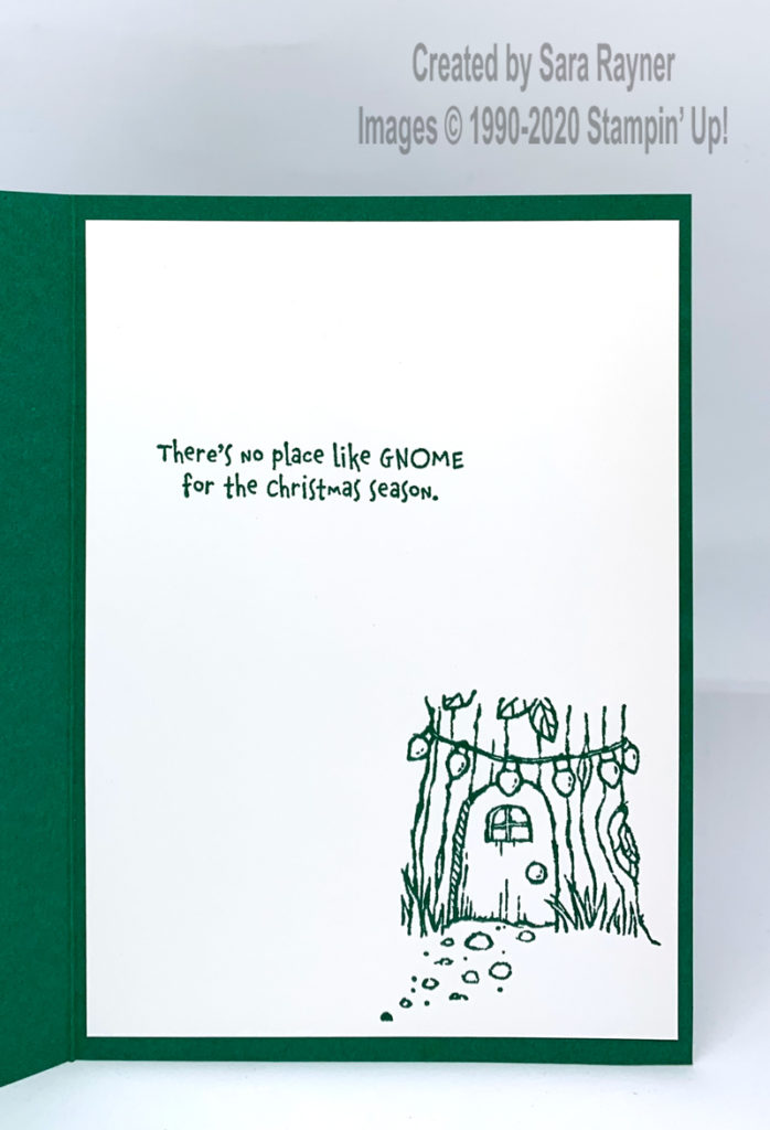 Gnome Christmas card insert