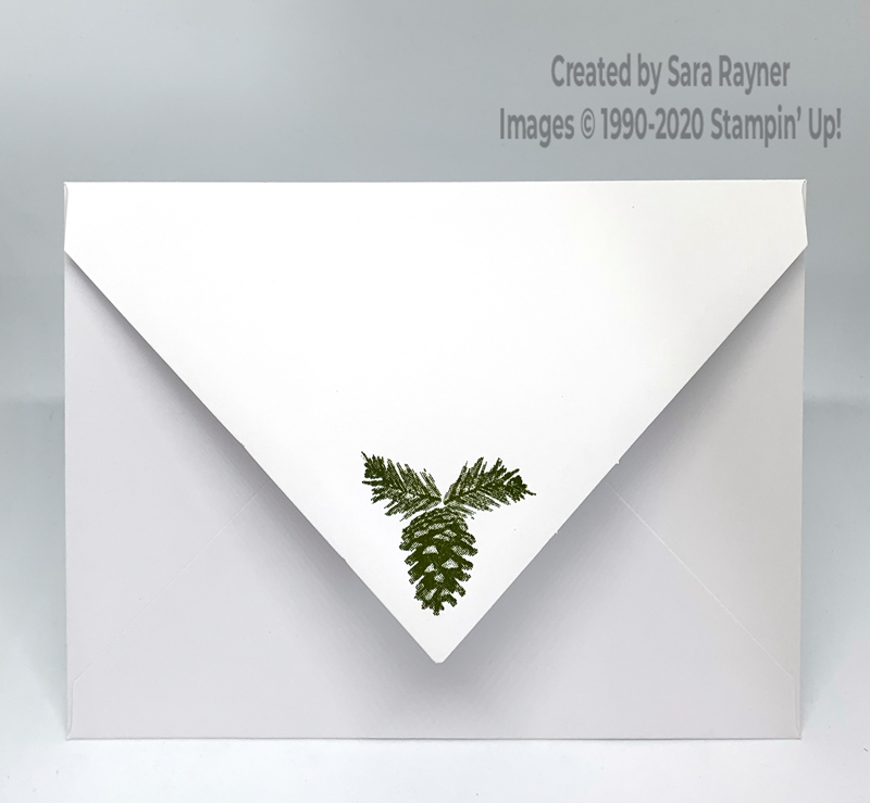 Stamped Joy of Sharing envelope