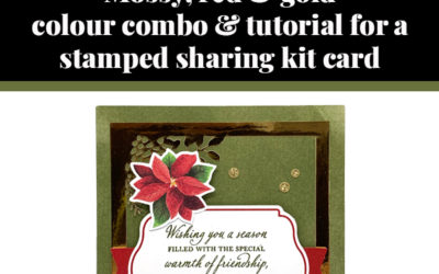 Tutorial for stamped Joy of Sharing kit card