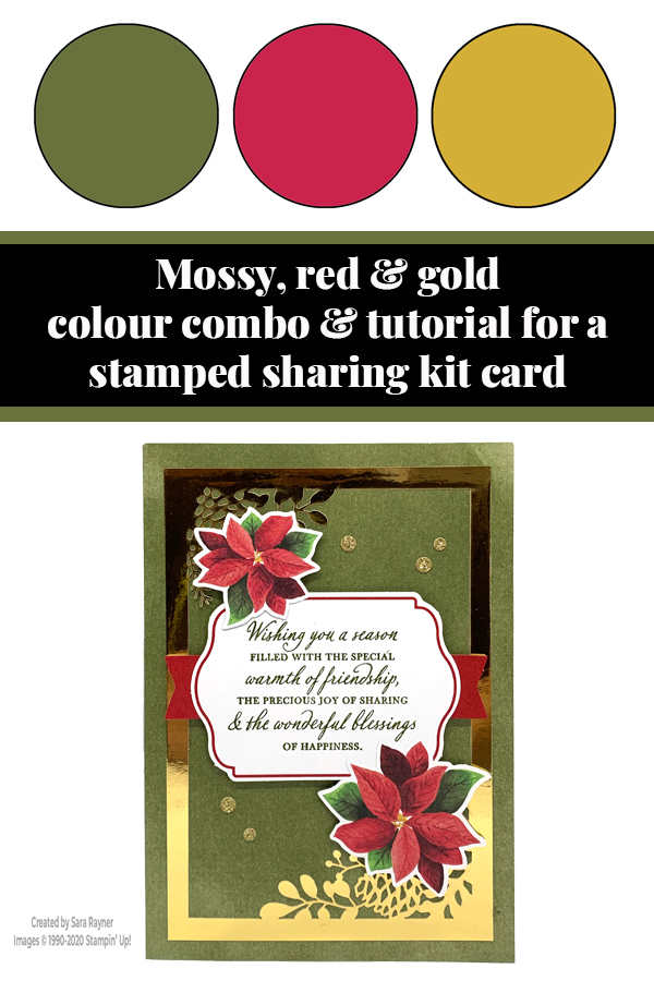 Stamped Joy of Sharing kit card tutorial