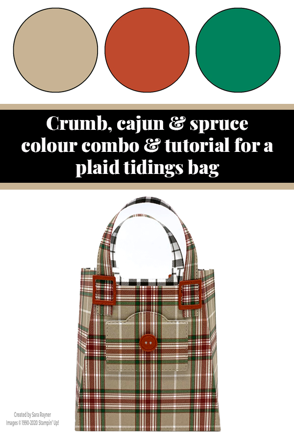 Plaid tidings bag tutorial