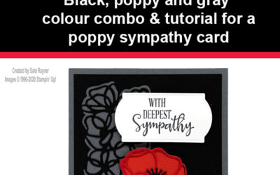 Tutorial for poppy sympathy card