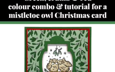 Tutorial for mistletoe owl Christmas card