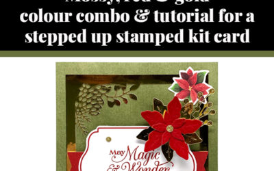 Tutorial for Joy of Sharing kit stepped up stamped card